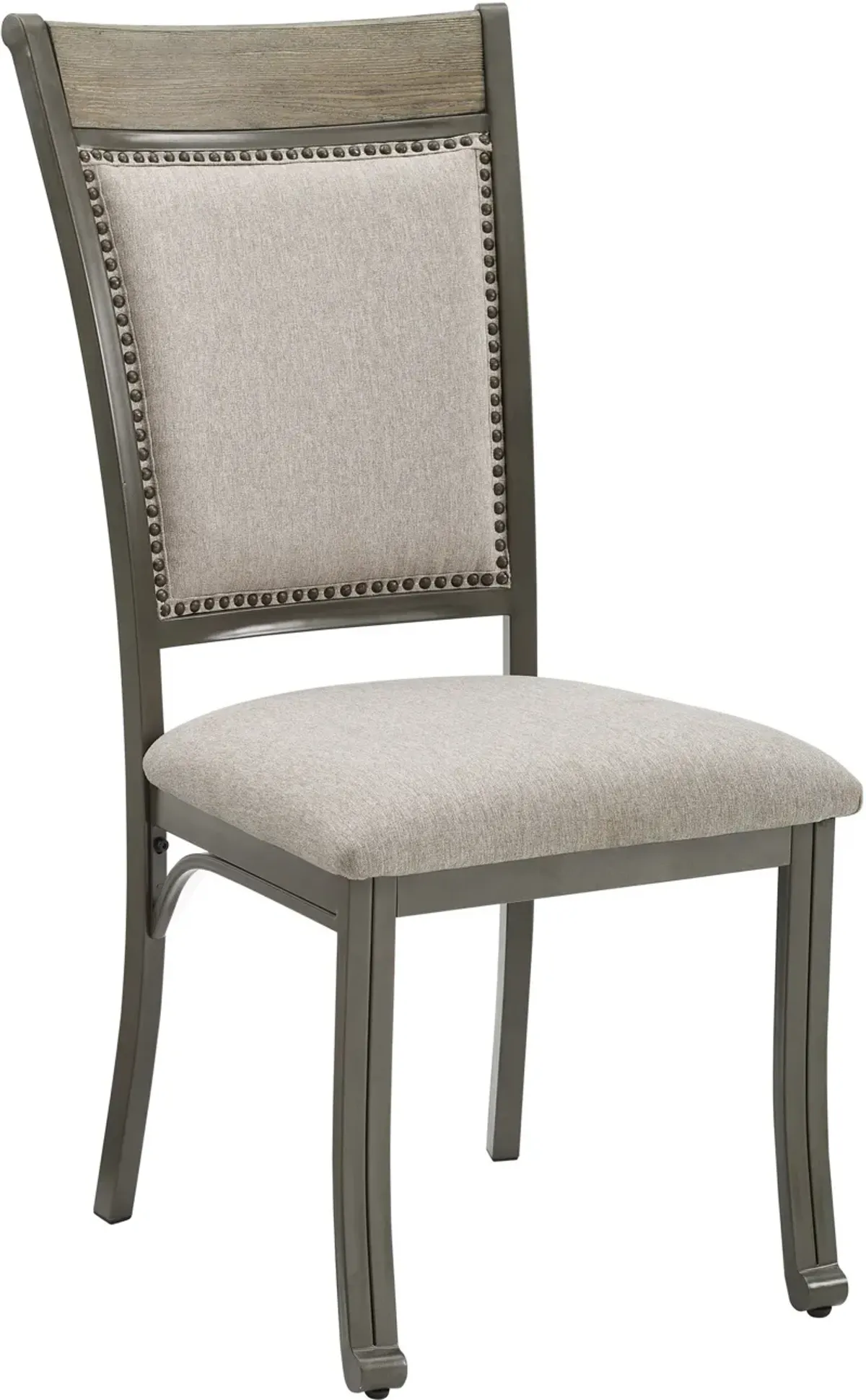 Cyril Set of 2 Dining Chairs - Pewter