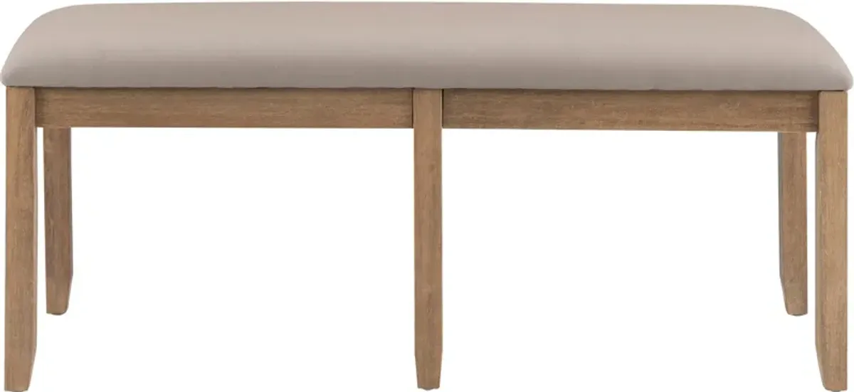 Rozon Backless Dining Bench - Natural