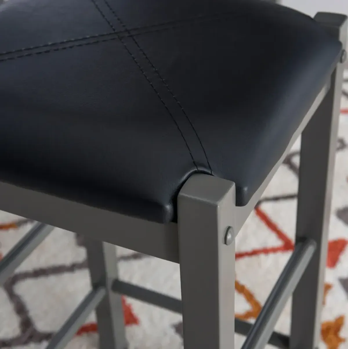 Brewer Counter-Height Dining Table and 2 Backless Stools