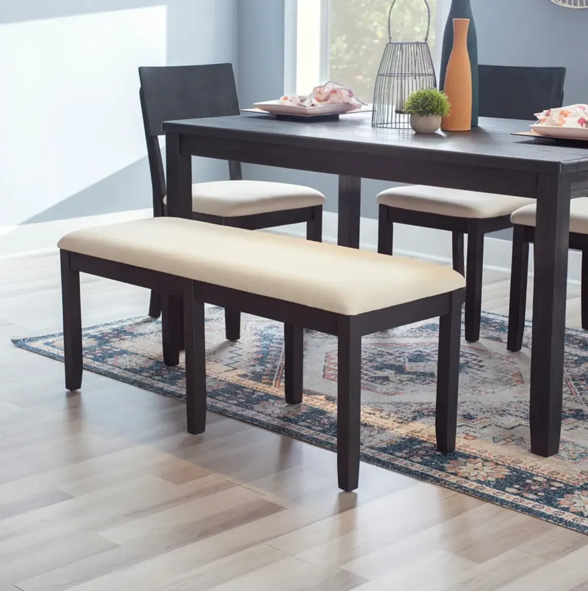 Rozon 6-Piece Dining Set - Dark Cherry