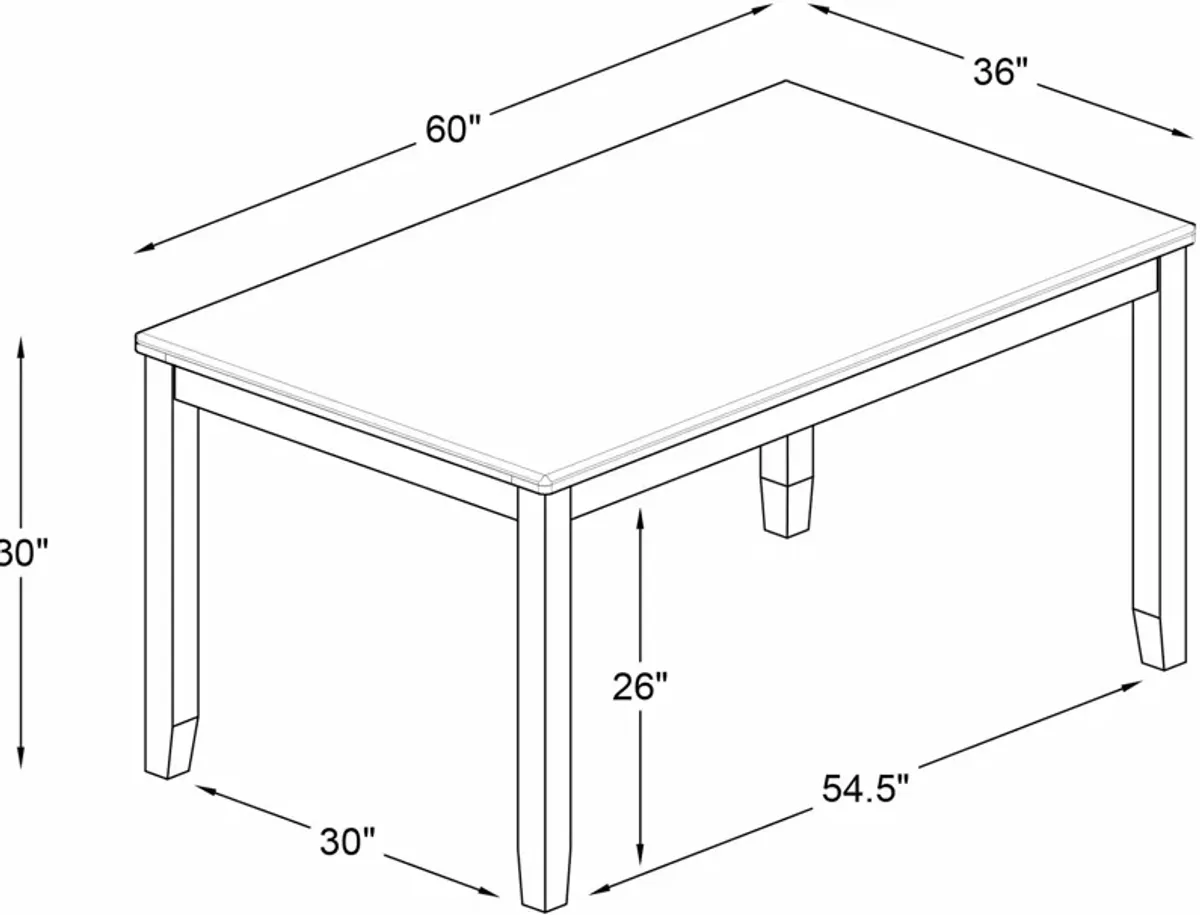 Rozon Dining Table - Natural