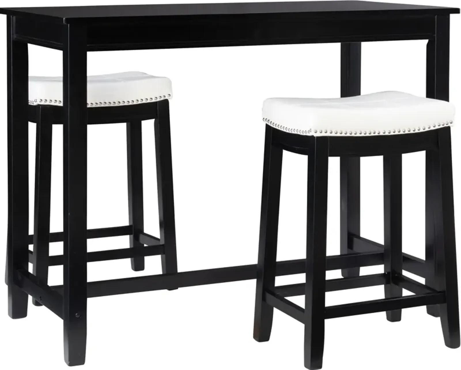 Wilcox 3-Piece Counter-Height Dining Set - Black/White