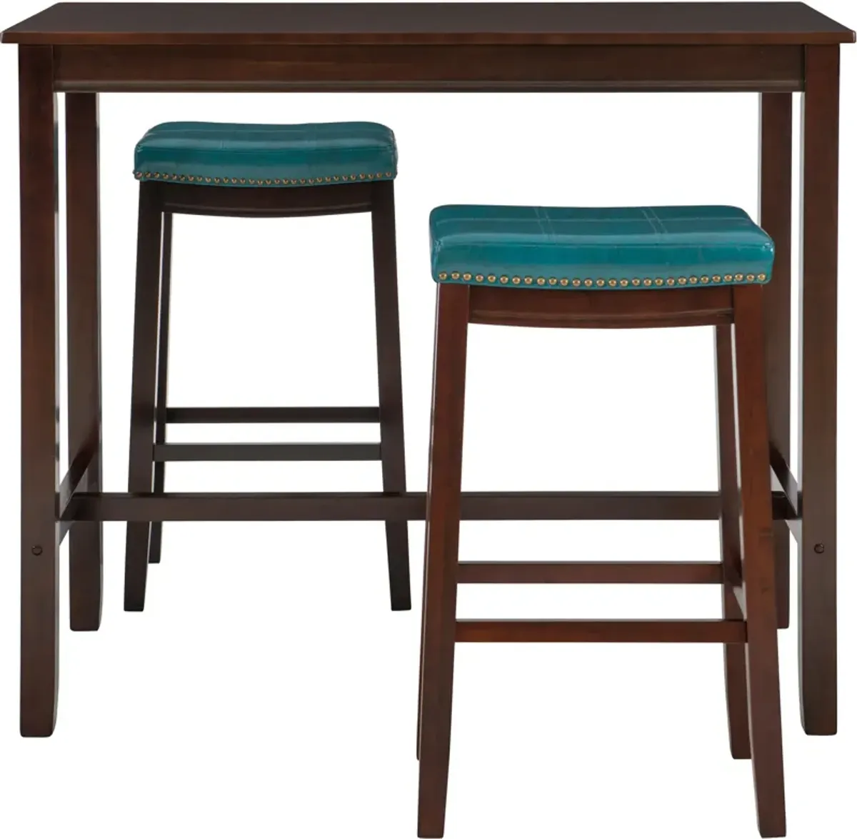 Wilcox 3-Piece Bar Set - Brown/Blue