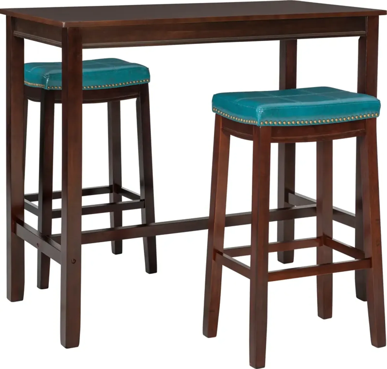 Wilcox 3-Piece Bar Set - Brown/Blue