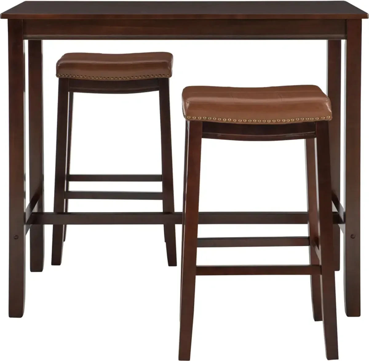 Wilcox 3-Piece Bar Set - Brown/Cognac