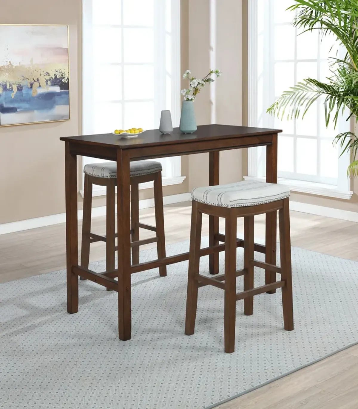 Wilcox Bar Table - Rustic Brown