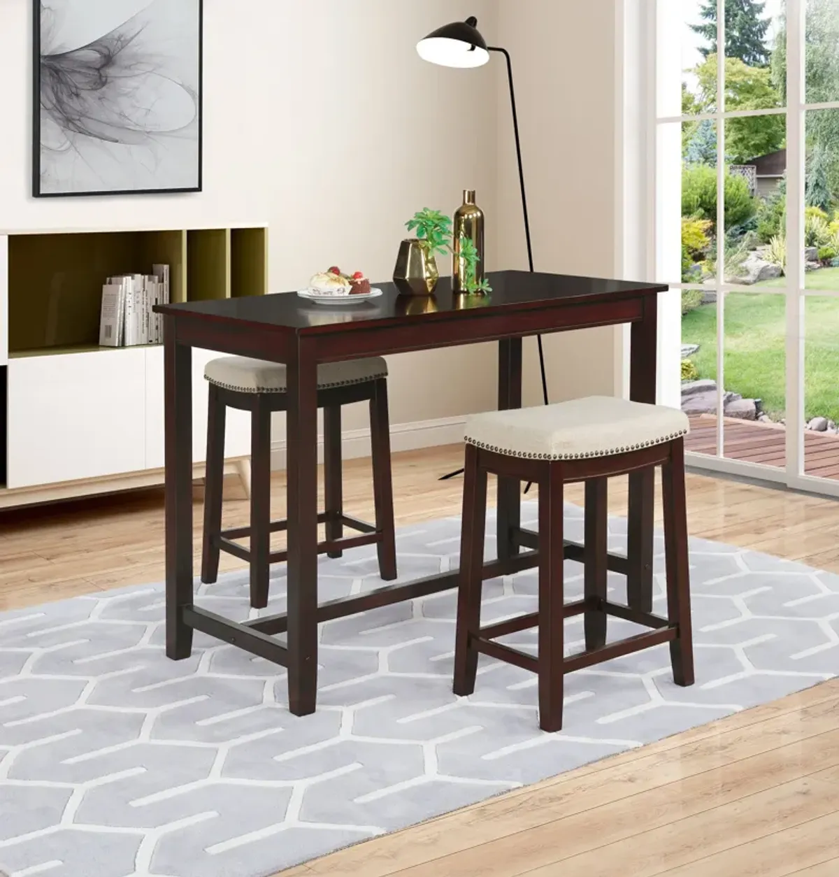 Wilcox Counter-Height Table - Brown