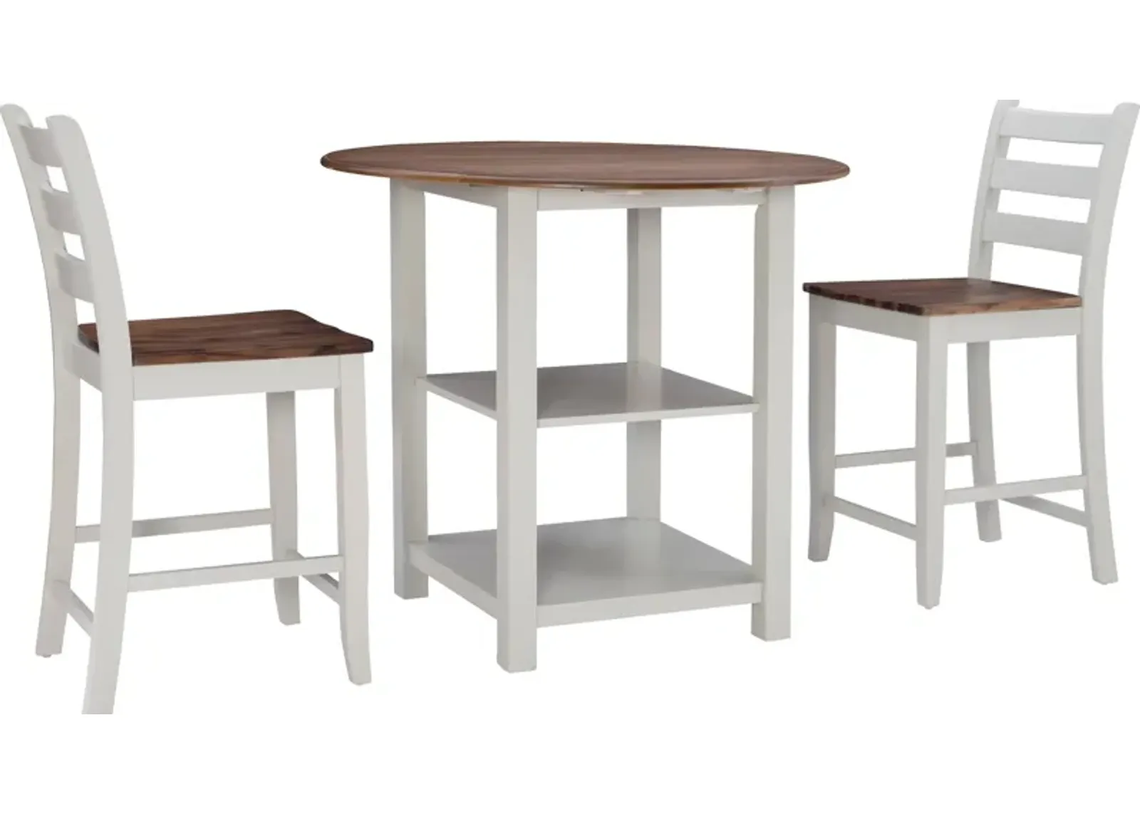 Levy 3-Piece Counter-Height Dining Set - Gray