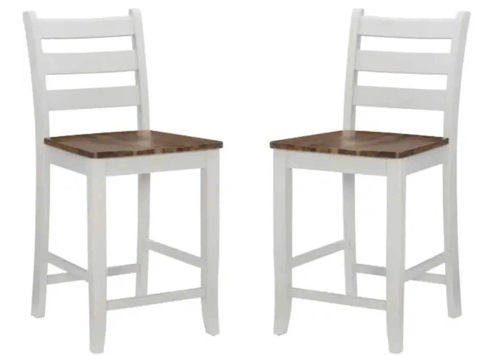 Levy Set of 2 Counter-Height Stools - Gray