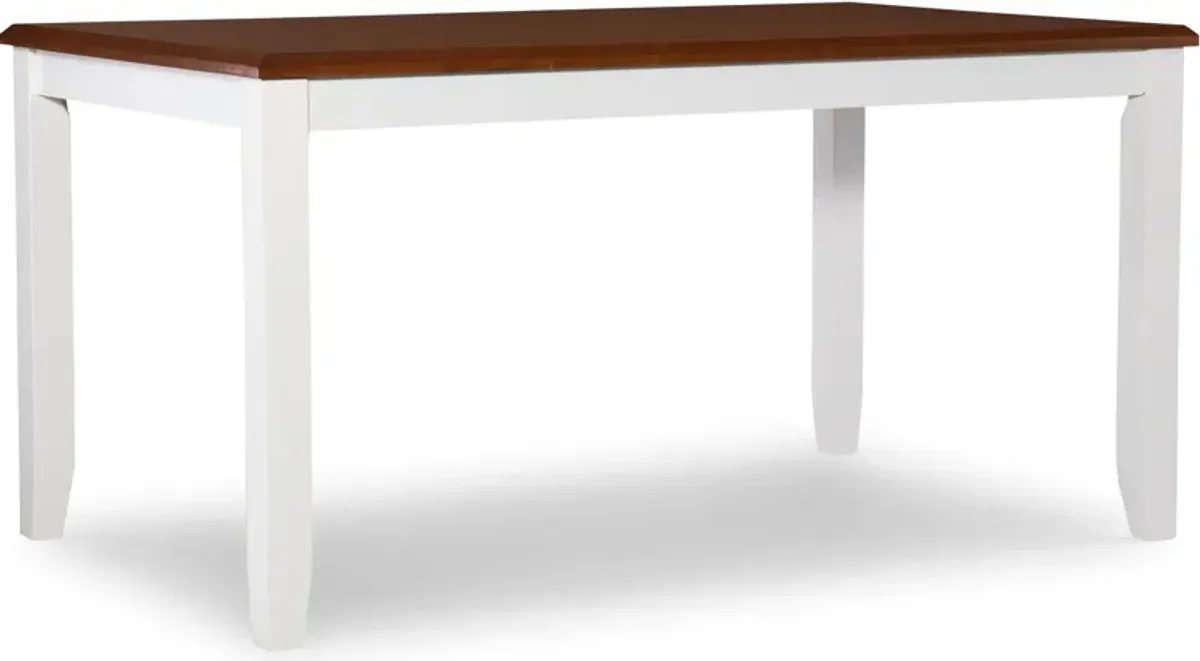 Bassett Dining Table - Honey/White