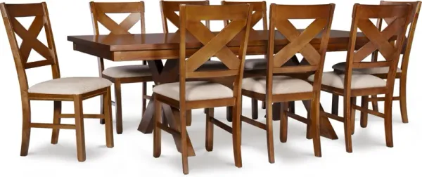 Mullens Dining Table and 8 Side Chairs