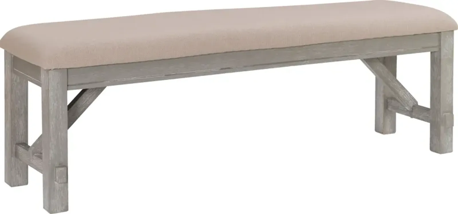 Tonja Dining Bench - Gray