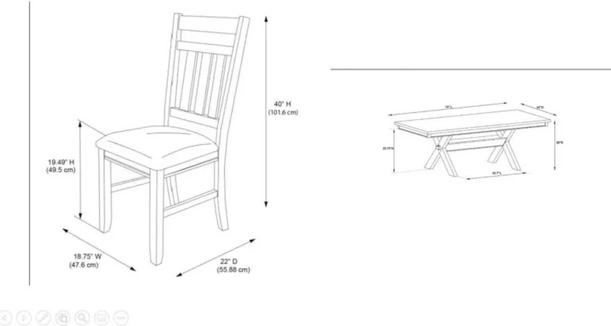 Tonja 6-Piece Dining Set - Gray