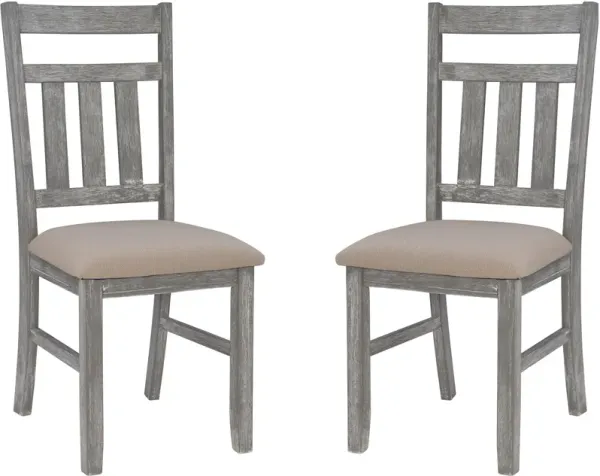 Tonja Set of 2 Dining Chairs - Gray