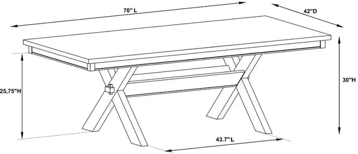 Tonja Dining Table - Gray