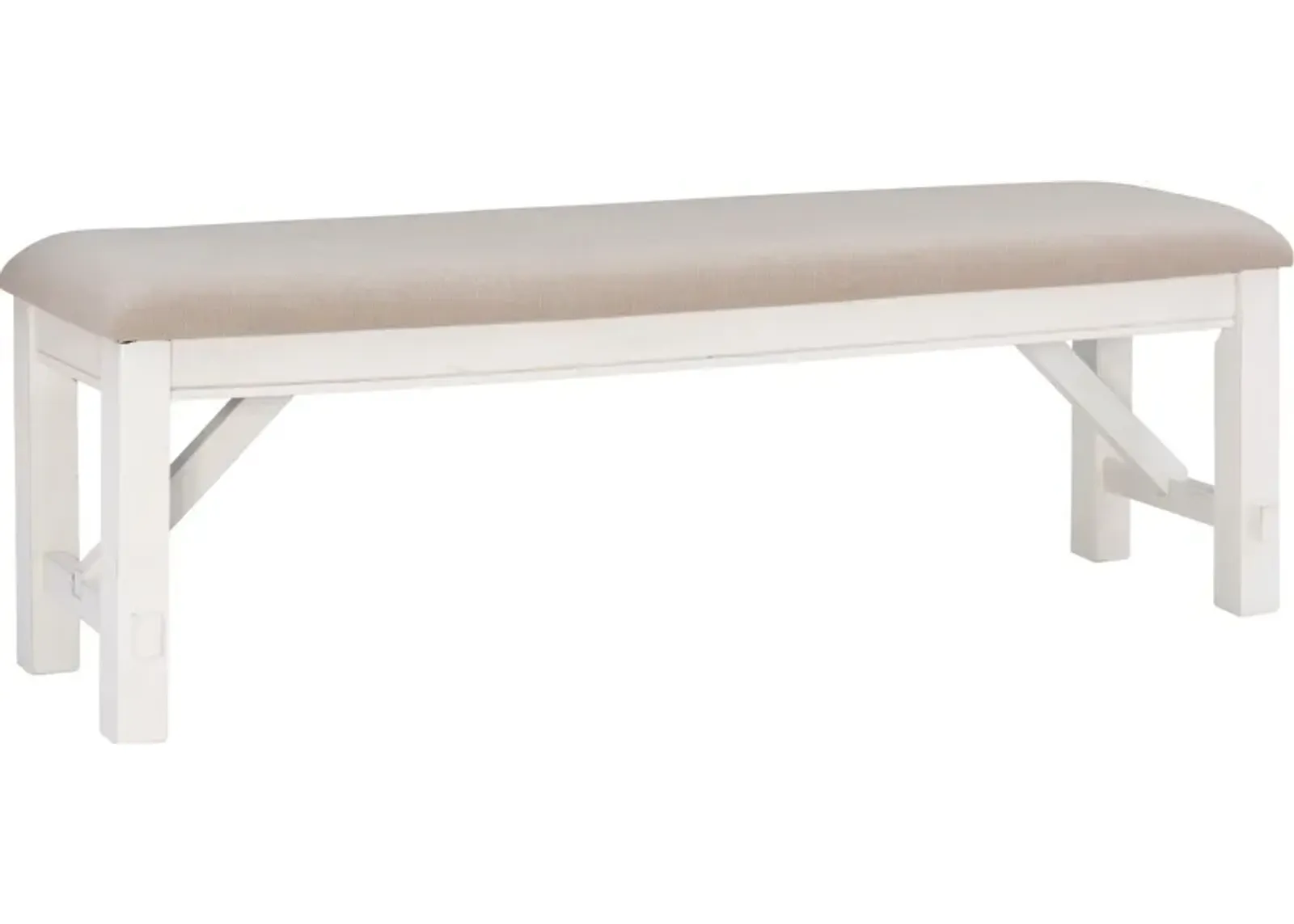 Tonja Dining Bench - White