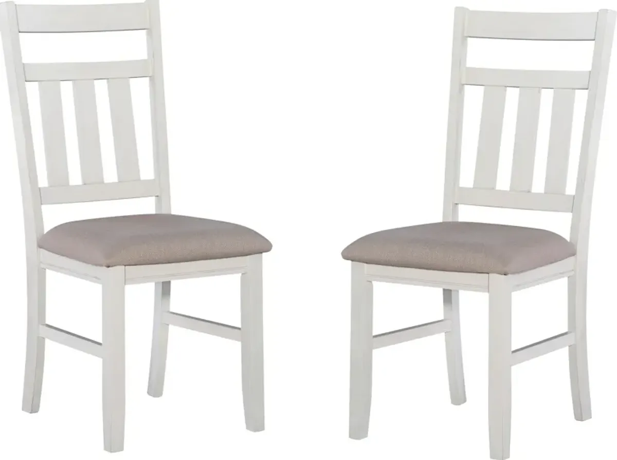 Tonja Set of 2 Dining Chairs - White