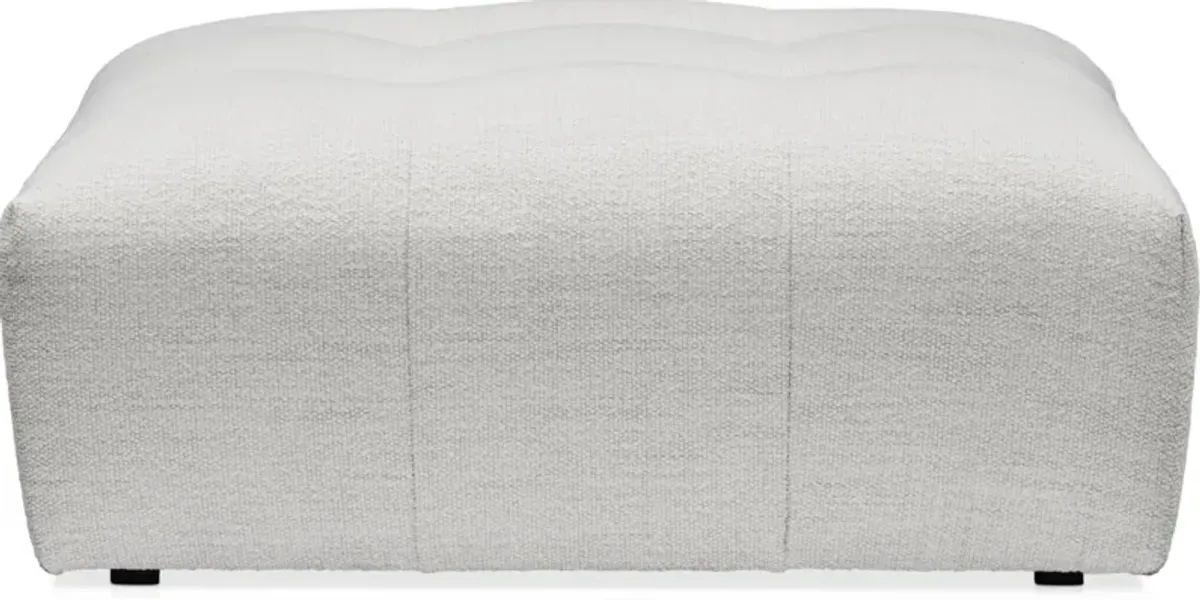 Bliss Ottoman - Ivory