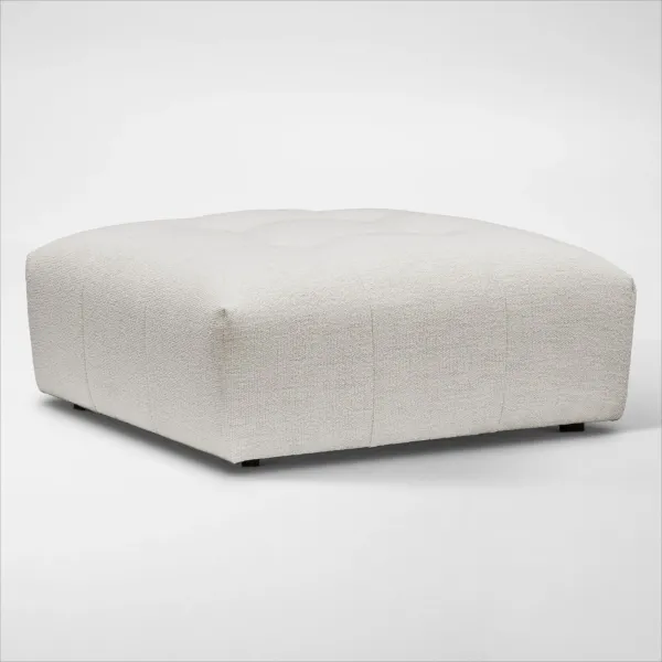 Bliss Ottoman - Ivory