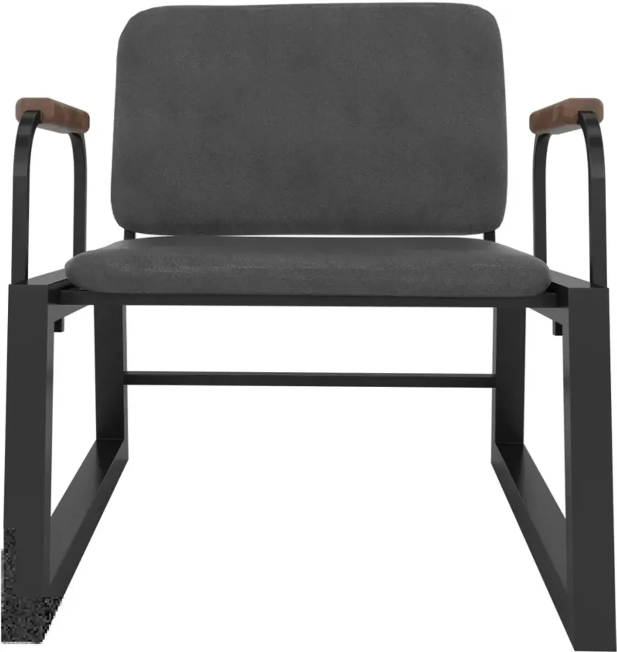 Amadeus Vegan Leather Accent Chair - Black