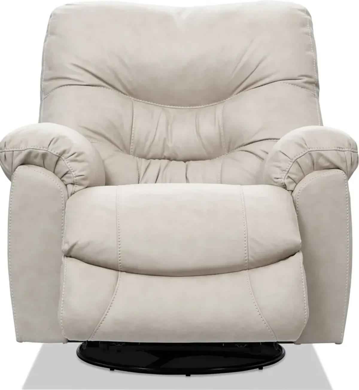 Russ Swivel Rocker Manual Recliner - Cream