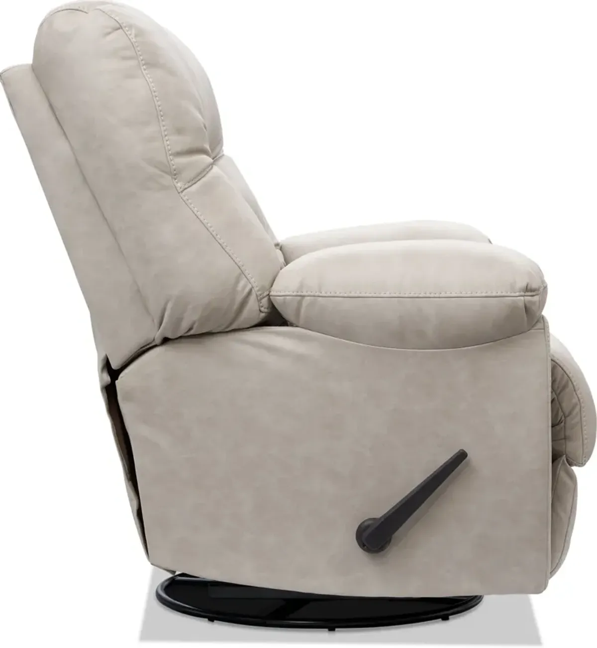 Russ Swivel Rocker Manual Recliner - Cream