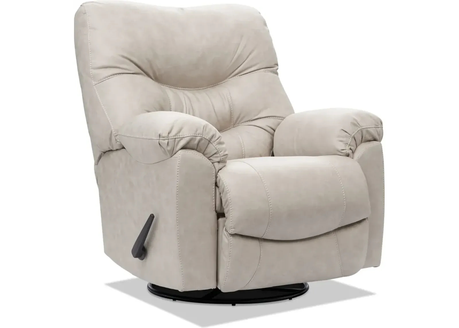 Russ Swivel Rocker Manual Recliner - Cream