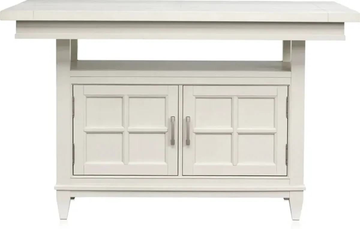 Willow Spring Extendable Kitchen Island - Ivory