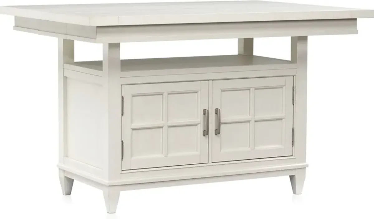 Willow Spring Extendable Kitchen Island - Ivory