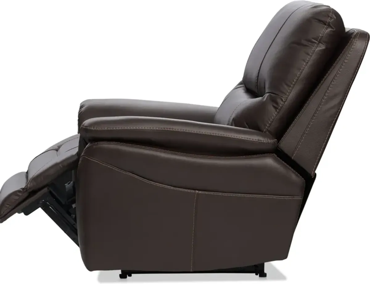 Bexley Dual-Power Recliner - Chocolate