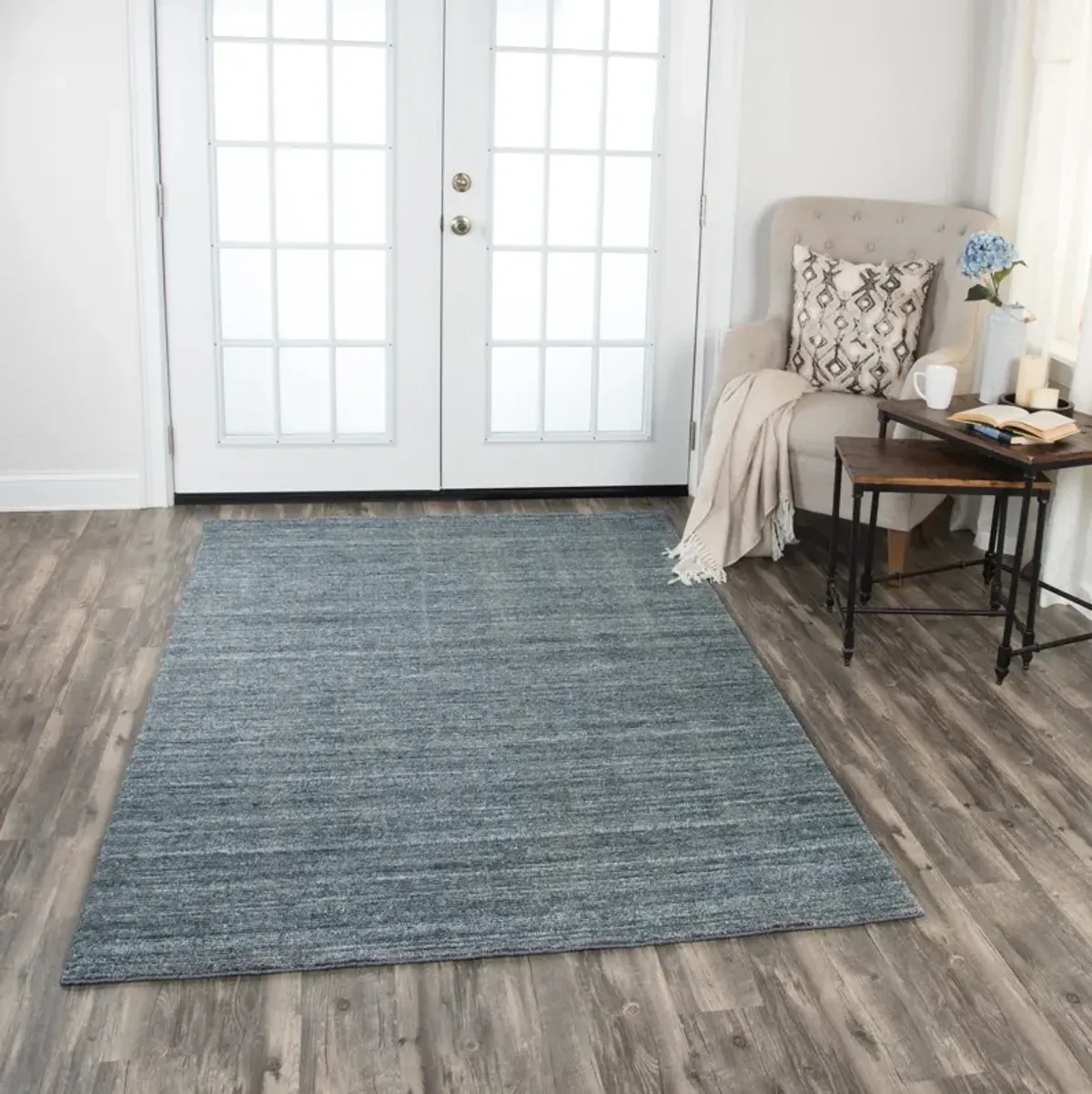 Simeon 5' x 8' Area Rug - Denim