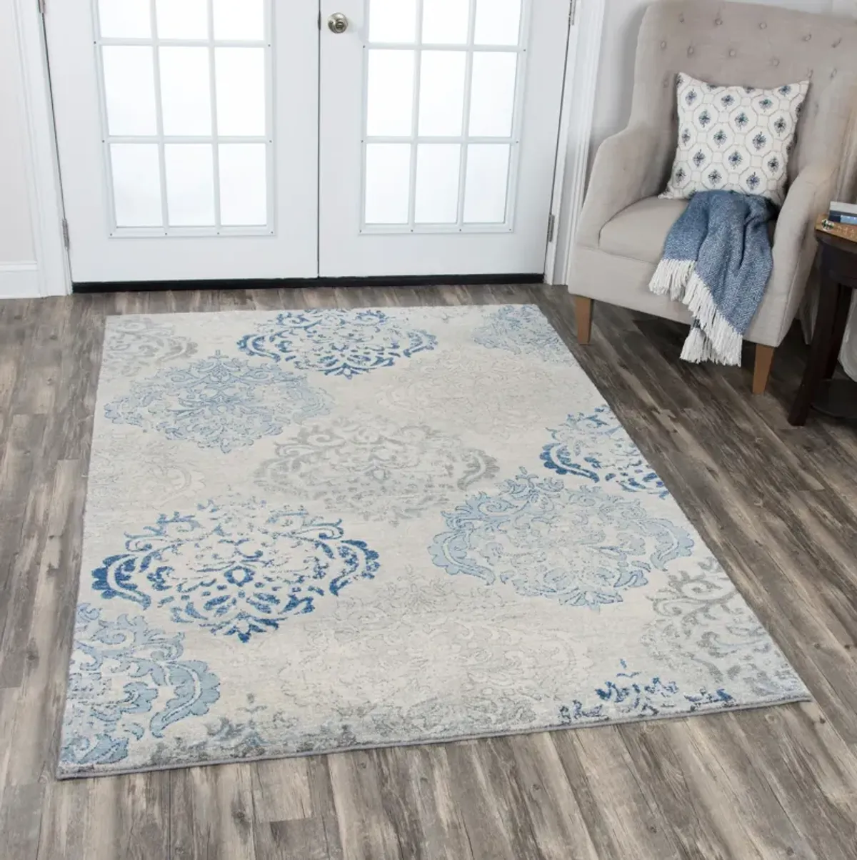 Avielle 5' x 8' Area Rug - Light Gray