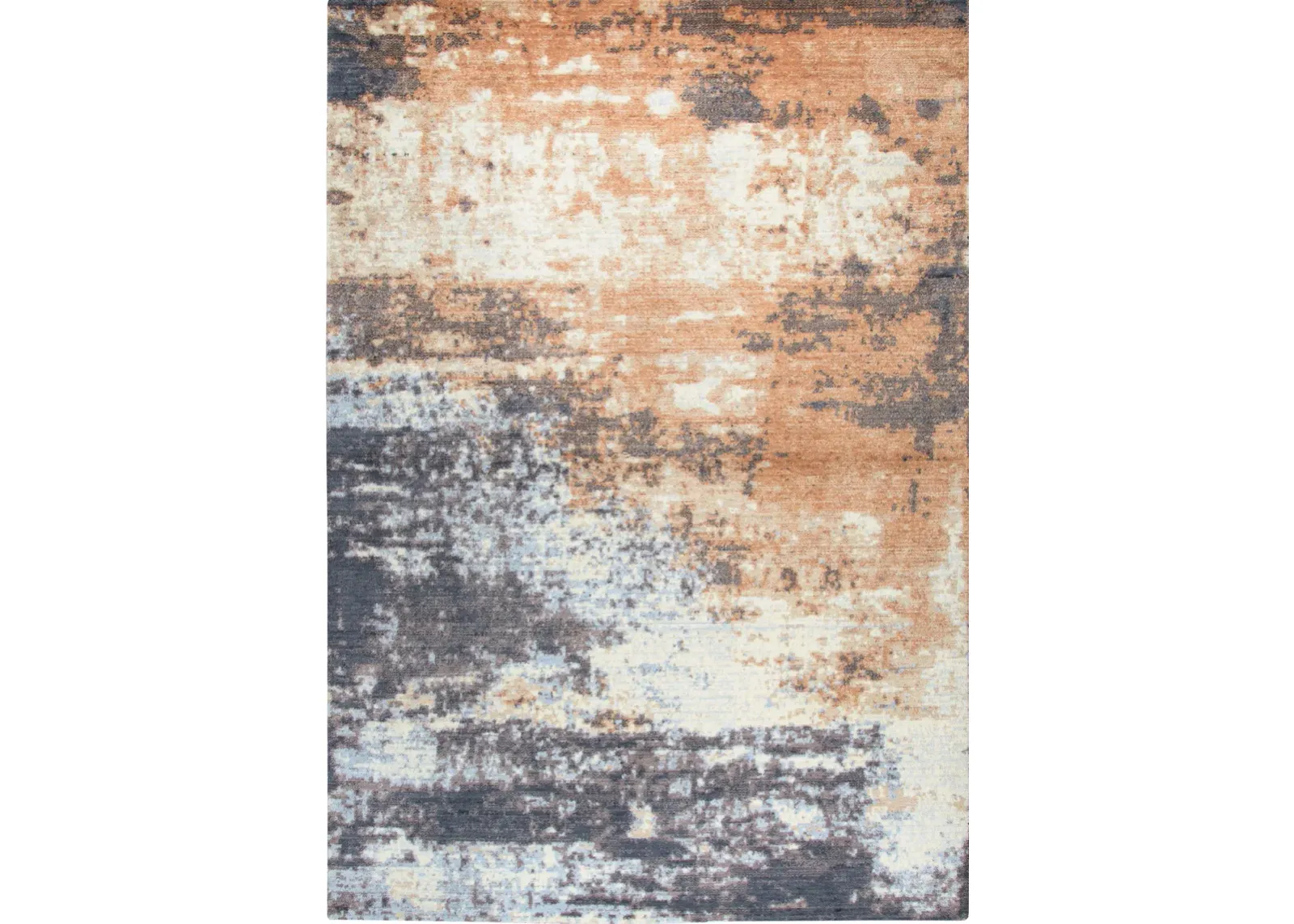 Avielle 10' x 13' Area Rug - Orange/Blue