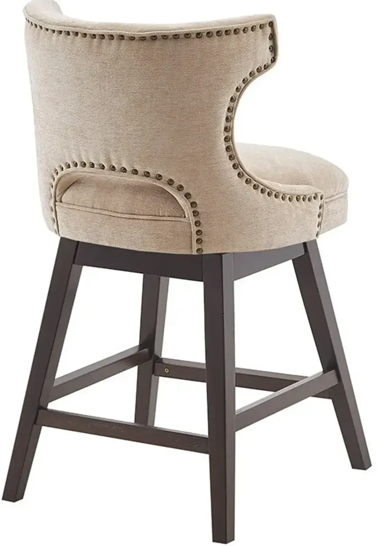 Wilma Swivel Counter-Height Stool - Beige