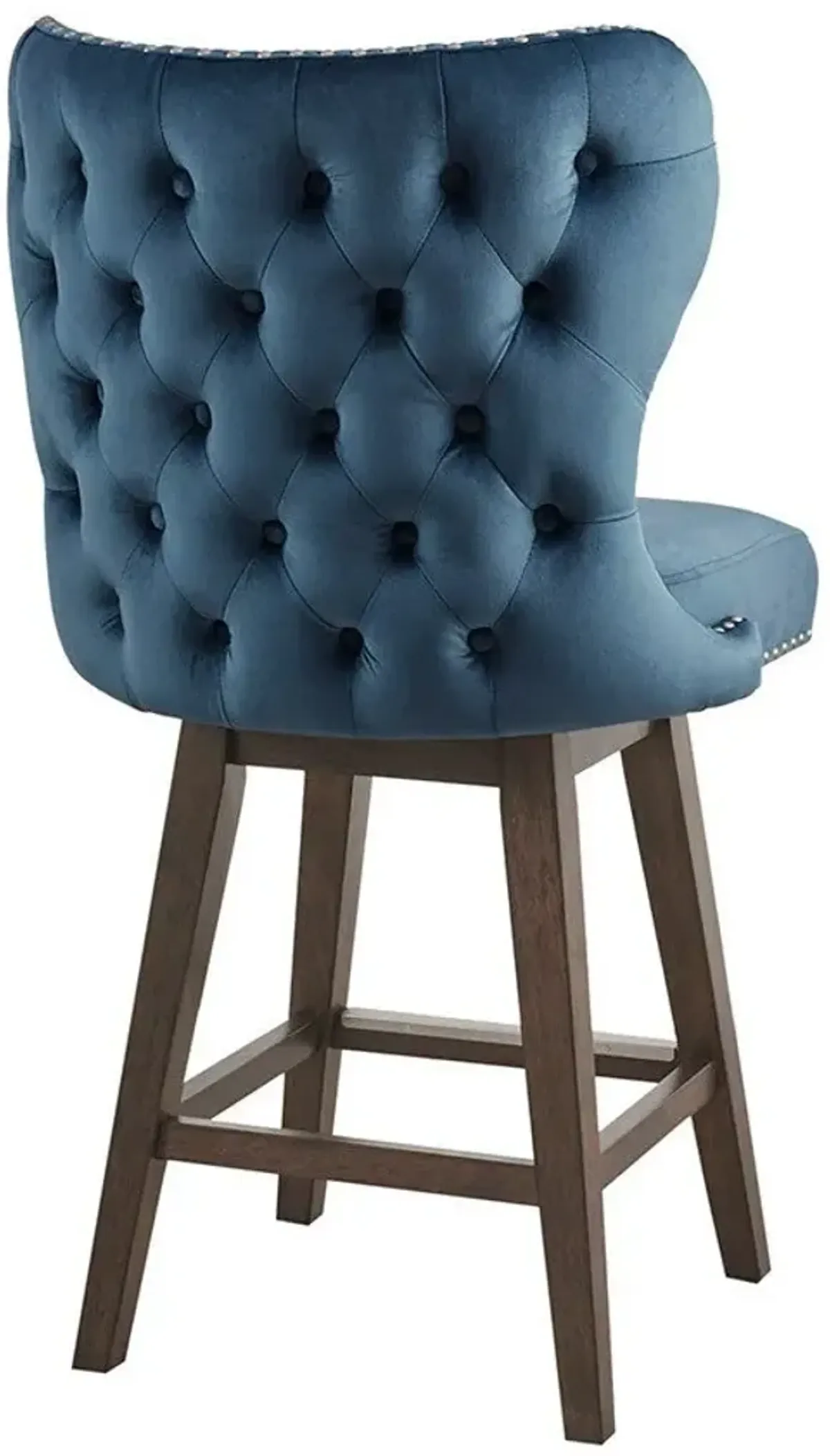 Amenadiel Swivel Counter-Height Stool - Blue