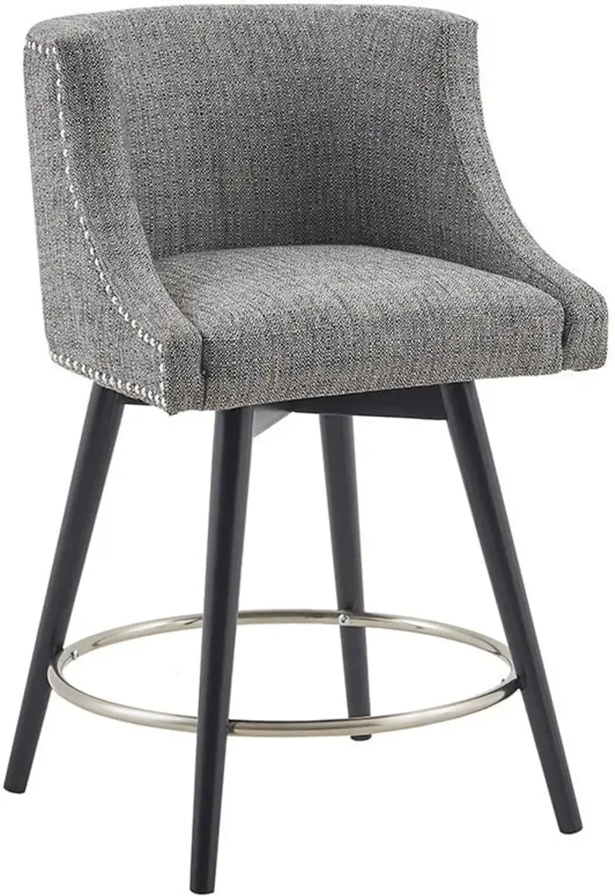 Alma Swivel Counter-Height Stool - Gray