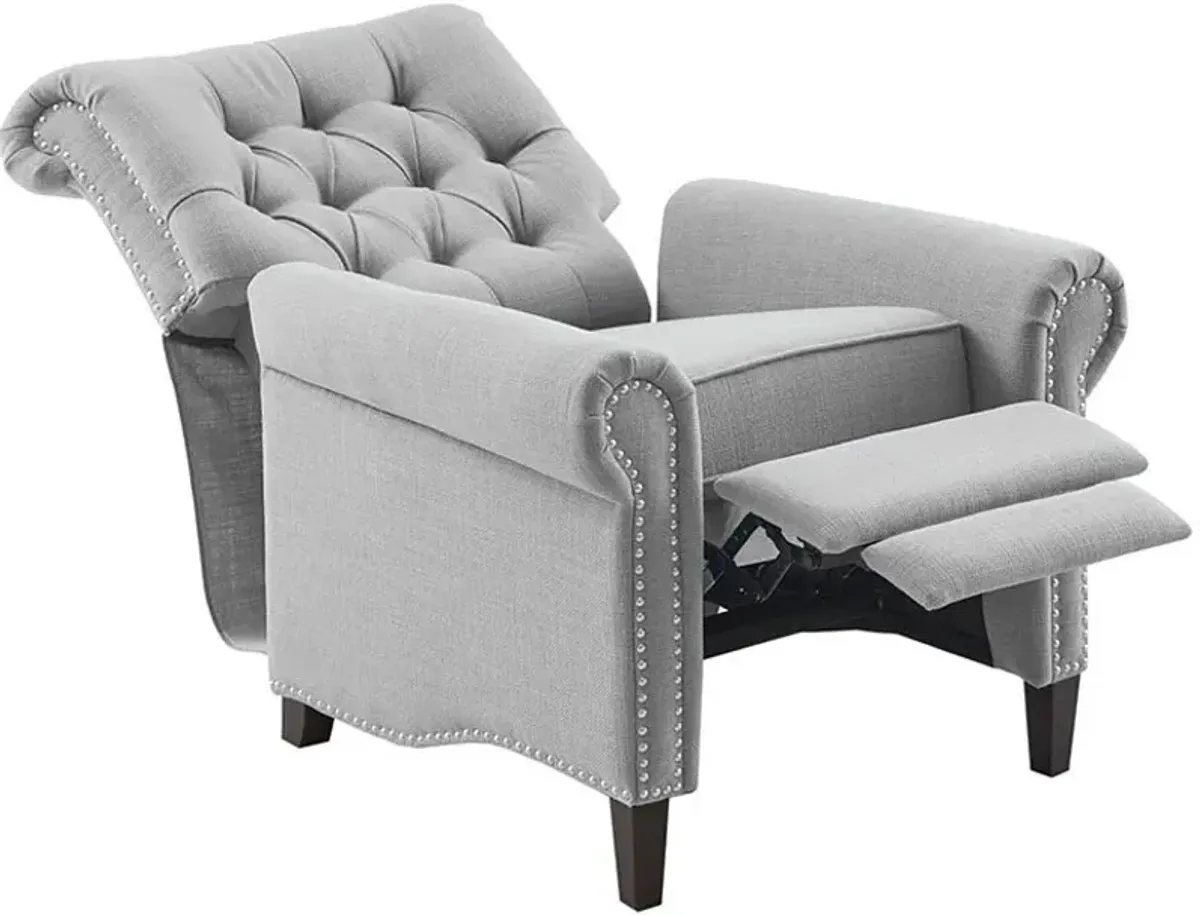 Peter James Push-Back Recliner - Gray