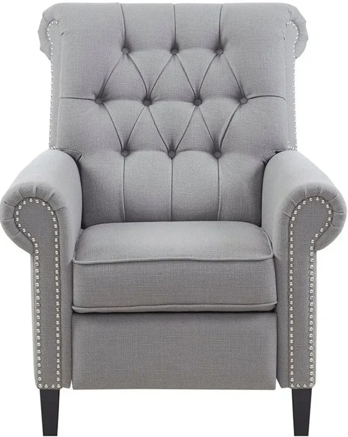 Peter James Push-Back Recliner - Gray