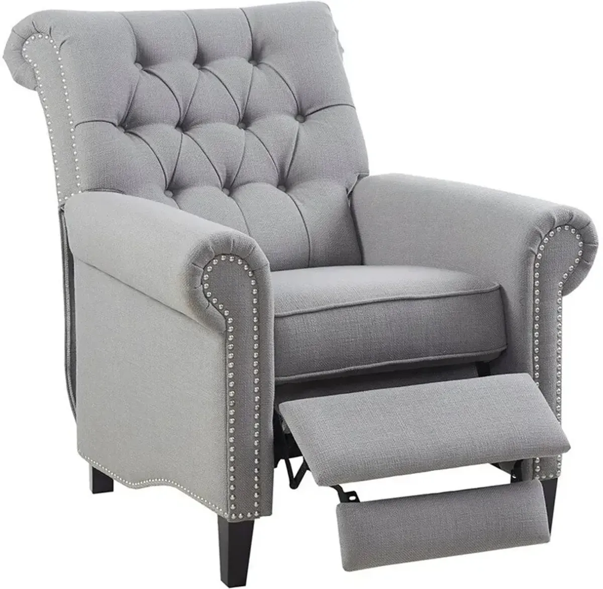 Peter James Push-Back Recliner - Gray