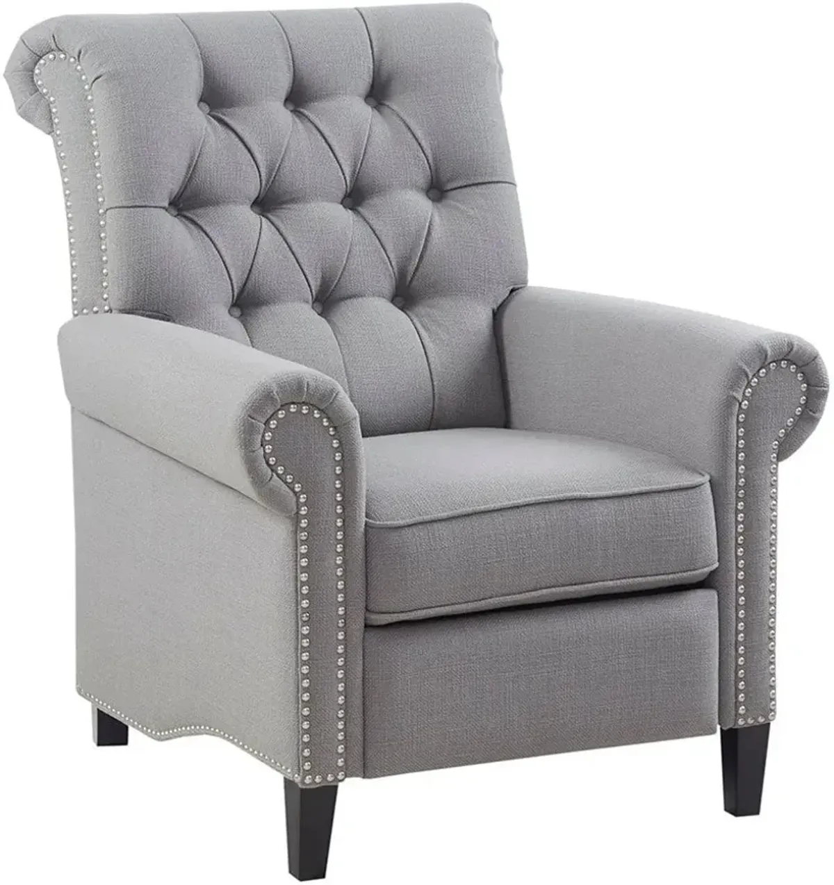 Peter James Push-Back Recliner - Gray