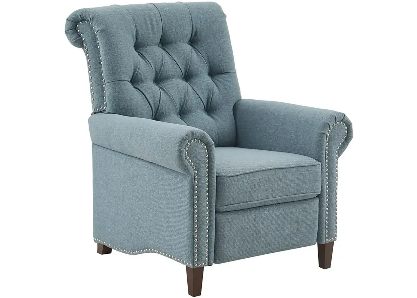 Peter James Push-Back Recliner - Blue