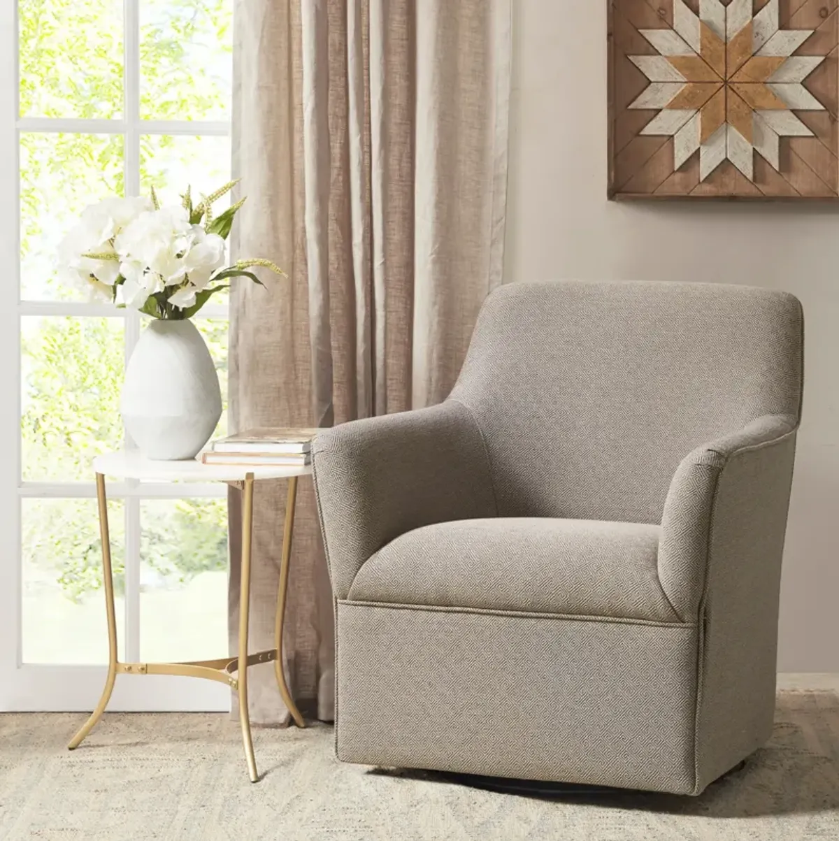 Sycamore Swivel Glider Chair - Taupe