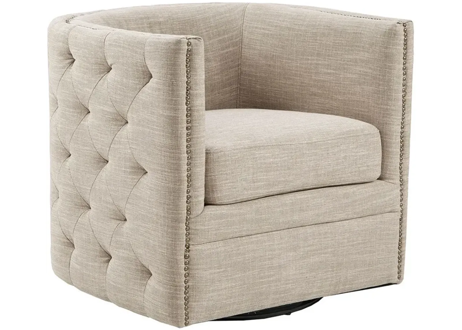 Becca Swivel Chair - Cream