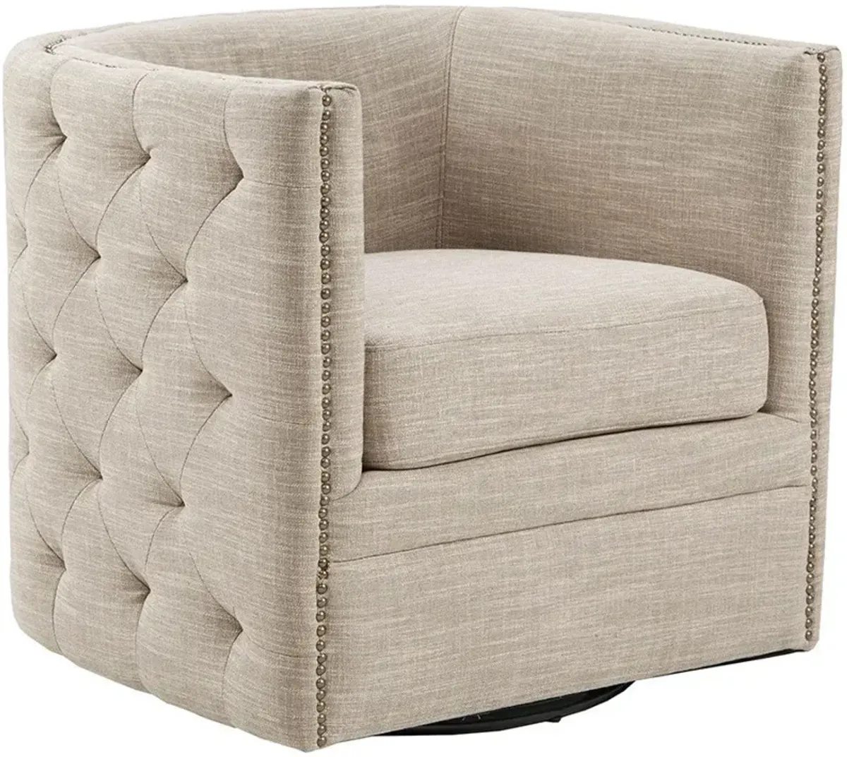 Becca Swivel Chair - Cream