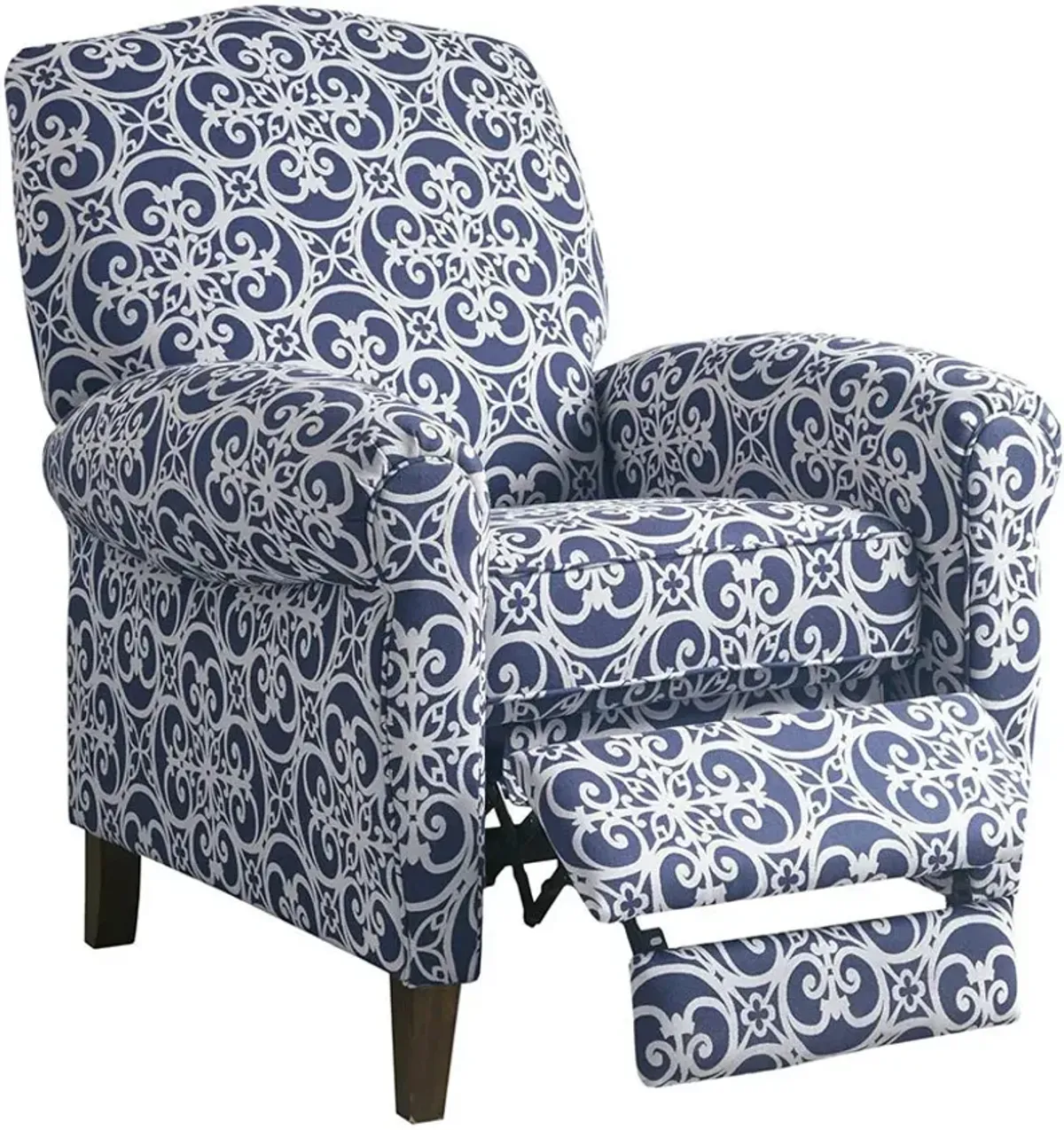 Ginny Push-Back Recliner - Blue