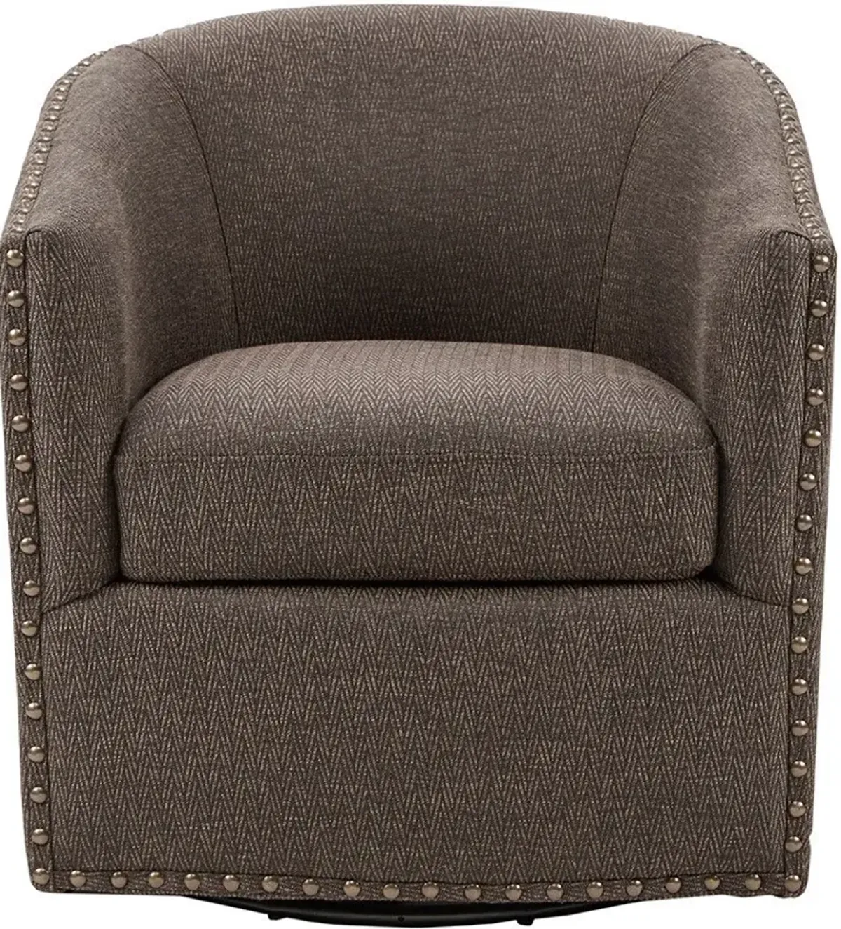 Meredith Swivel Chair - Dark Brown