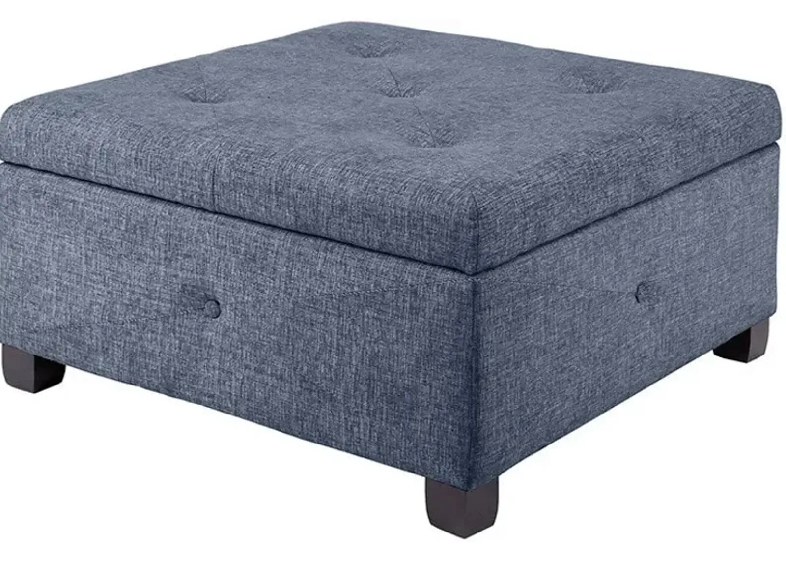 Perris Storage Ottoman - Blue