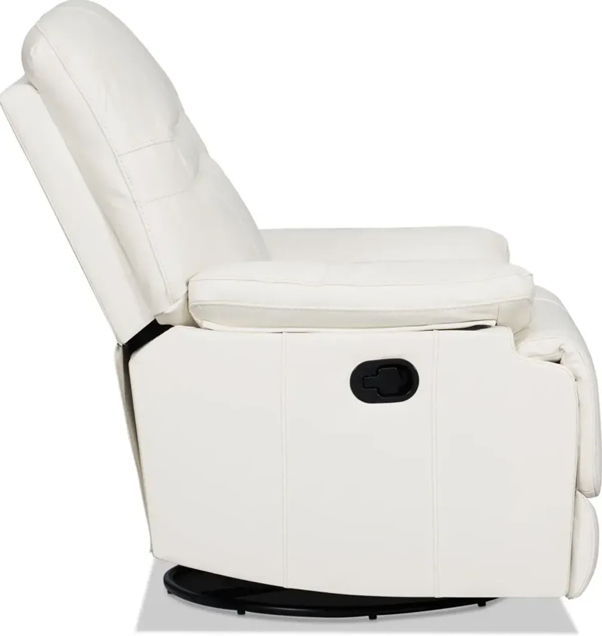 Noles Manual Gliding Recliner - White