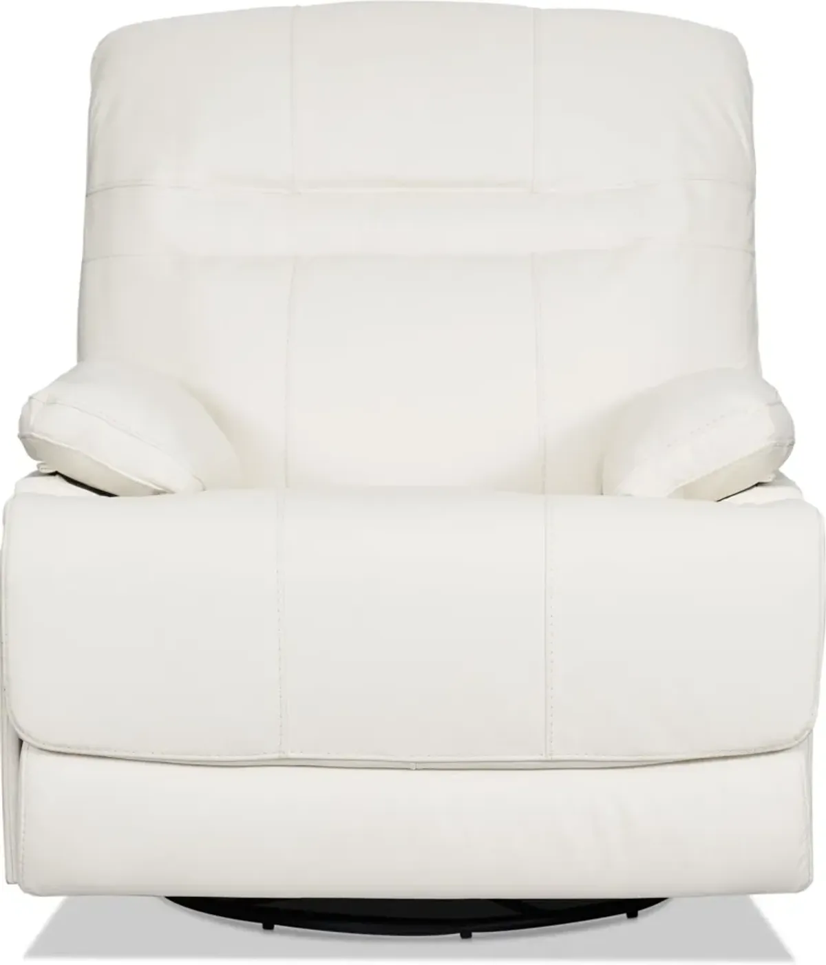 Noles Manual Gliding Recliner - White