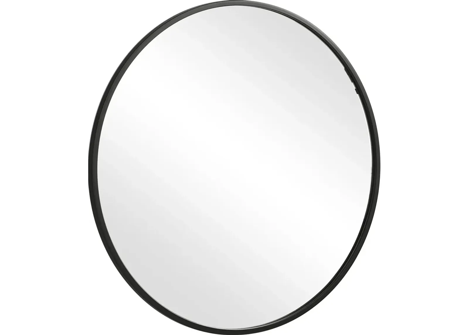 Karin 37'' Round Wall Mirror - Black